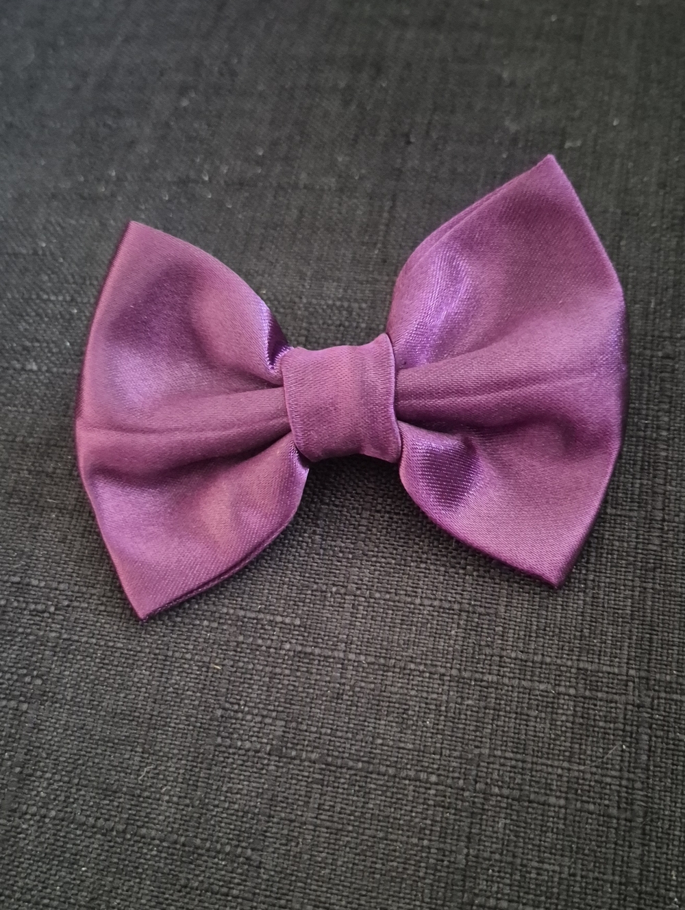 Purple Bow Hair Clip - 3in